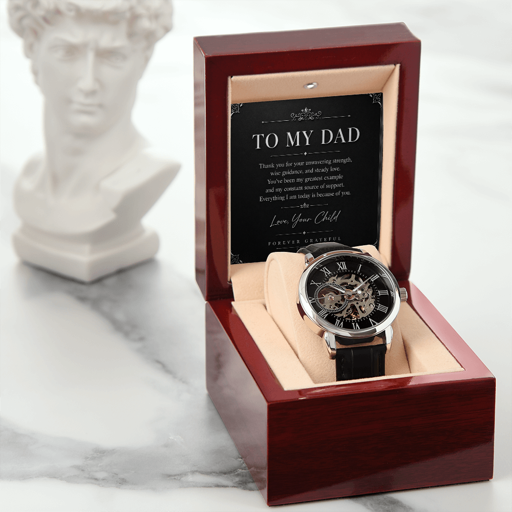 Men's Watch Openwork "To My Dad"