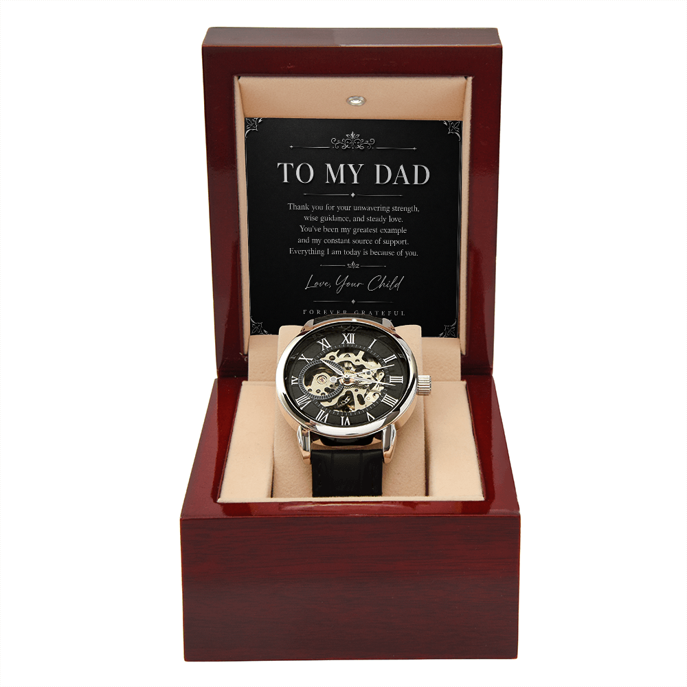 Men's Watch Openwork "To My Dad"