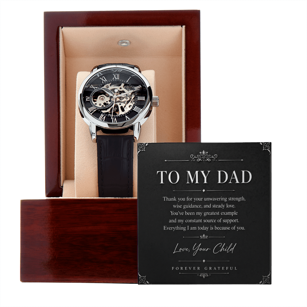 Men's Watch Openwork "To My Dad"