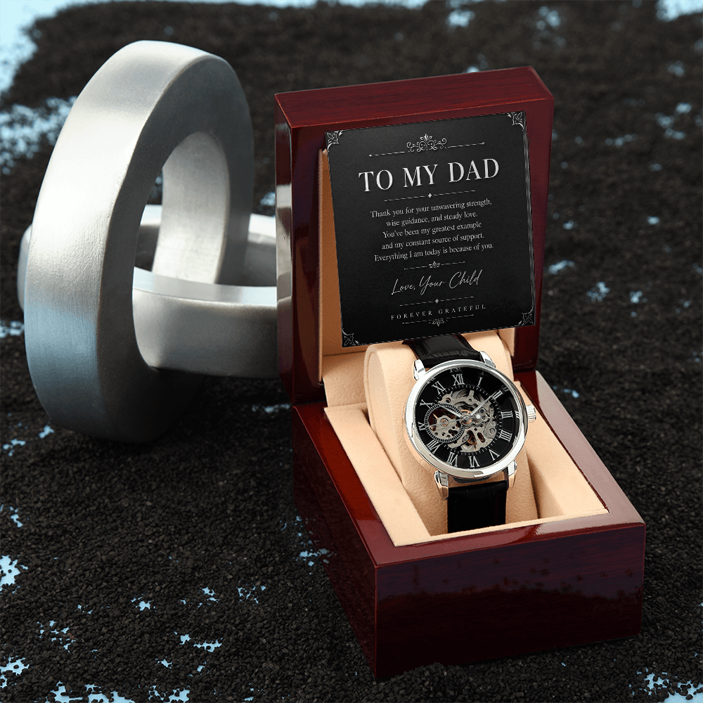 Men's Watch Openwork "To My Dad"