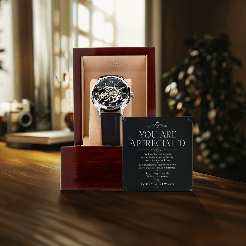 Men's Watch Openwork "You Are Appreciated"