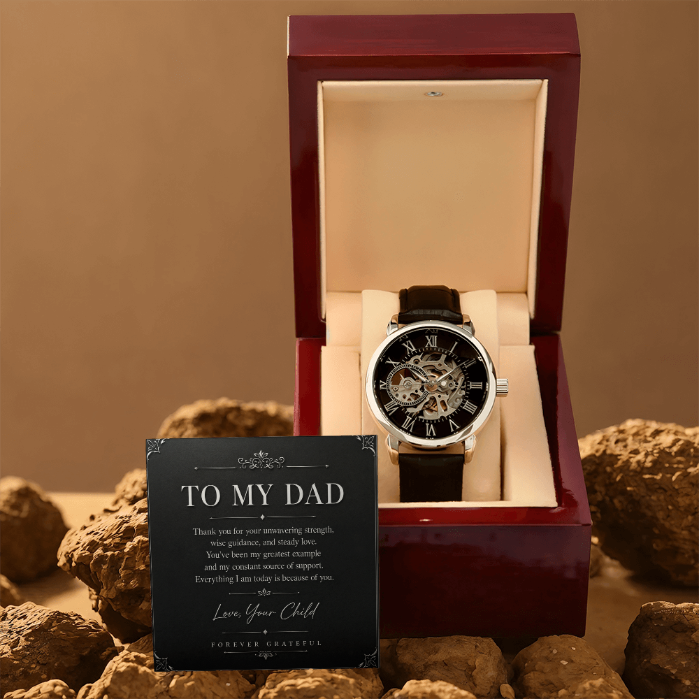 Men's Watch Openwork "To My Dad"