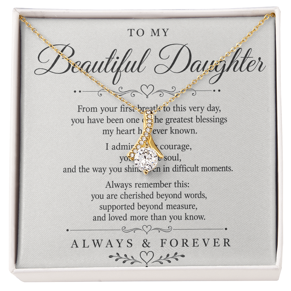 Necklace "To My Beautiful Daughter"