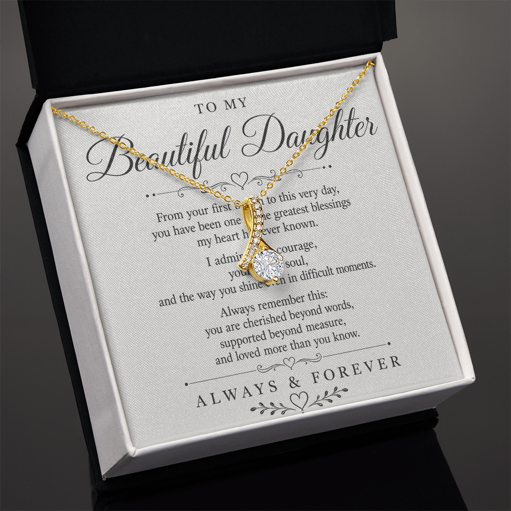 Necklace "To My Beautiful Daughter"