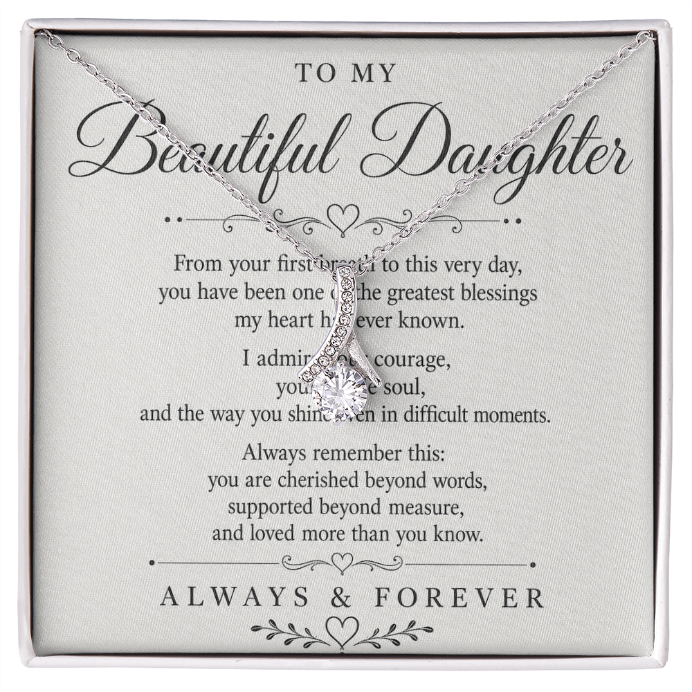 Necklace "To My Beautiful Daughter"