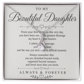 Necklace "To My Beautiful Daughter"