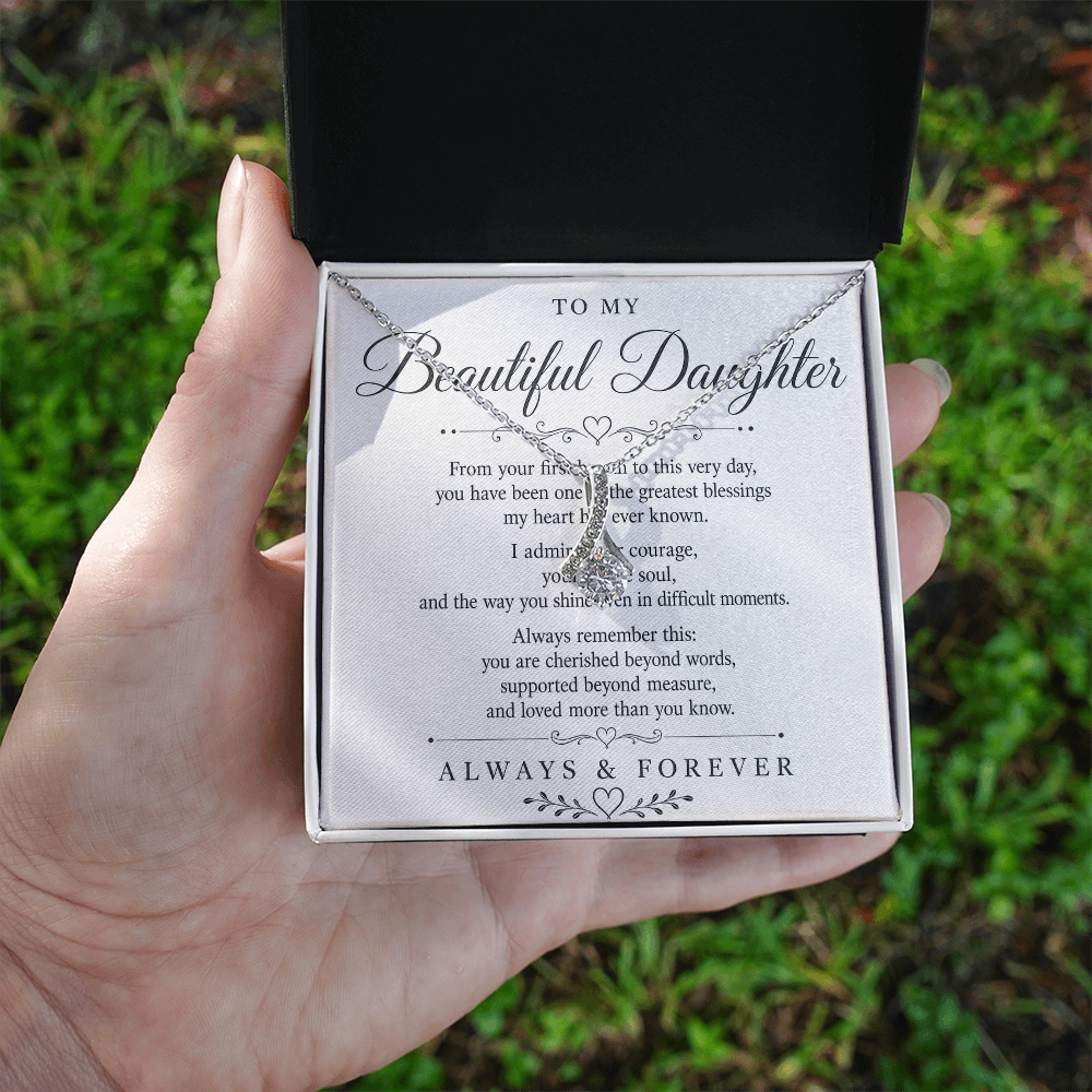 Necklace "To My Beautiful Daughter"