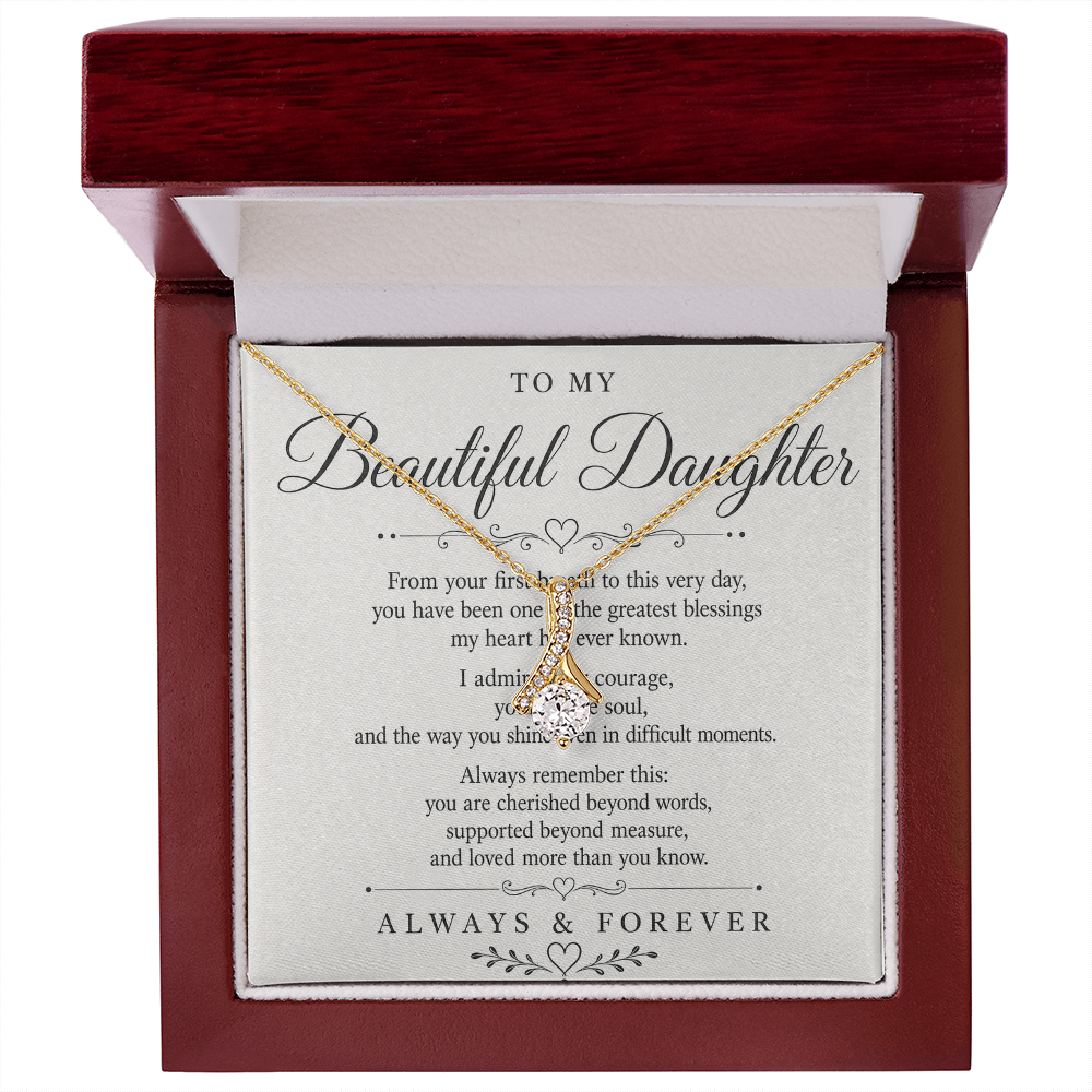Necklace "To My Beautiful Daughter"