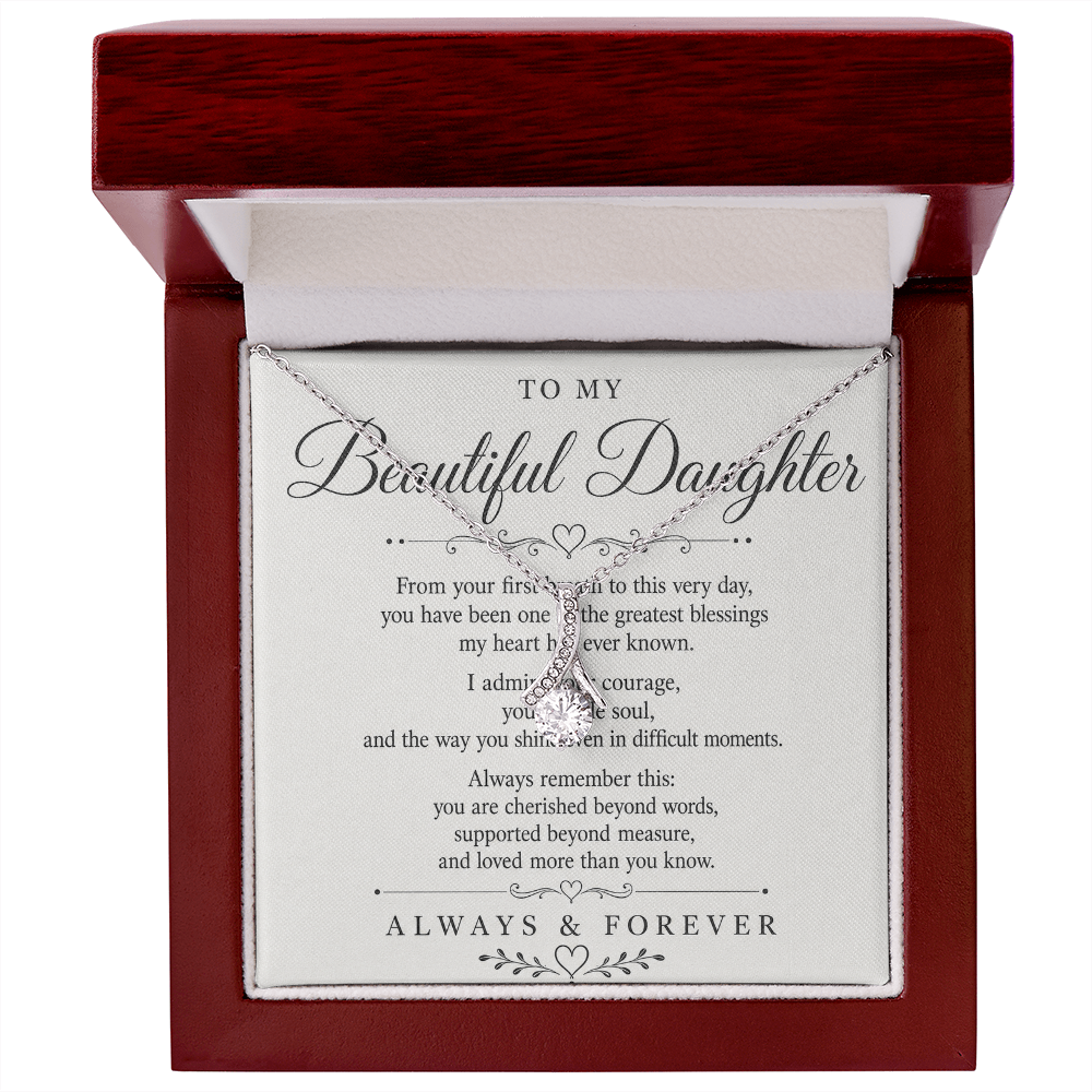 Necklace "To My Beautiful Daughter"