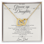 Interlocking Hearts Necklace - Yellow & White Gold Variants