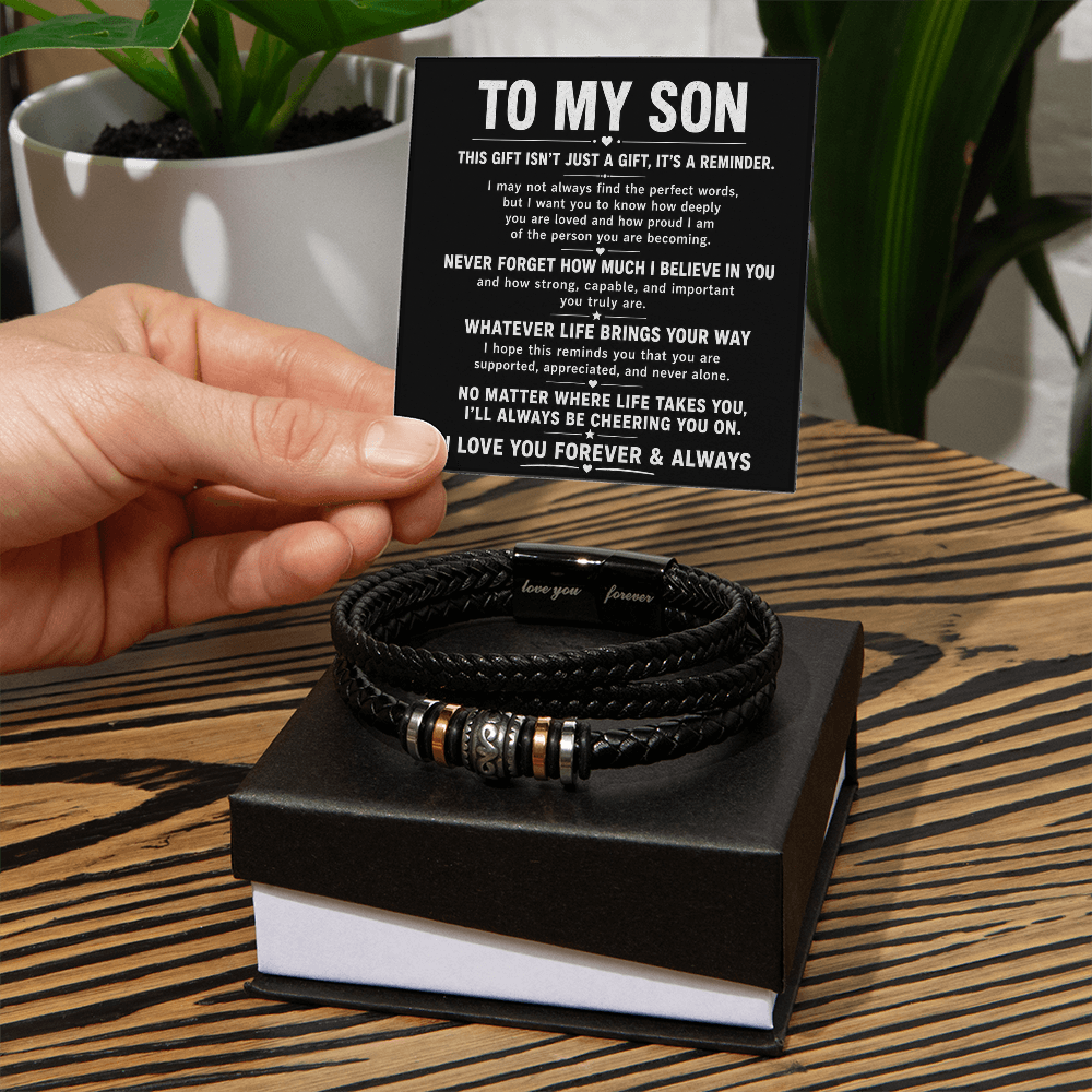 The Legacy Bond Bracelet "To My Son"