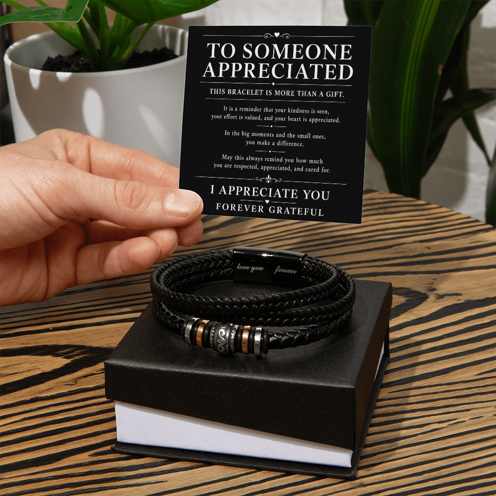 Men's Bracelet "To Someone Appreciated"