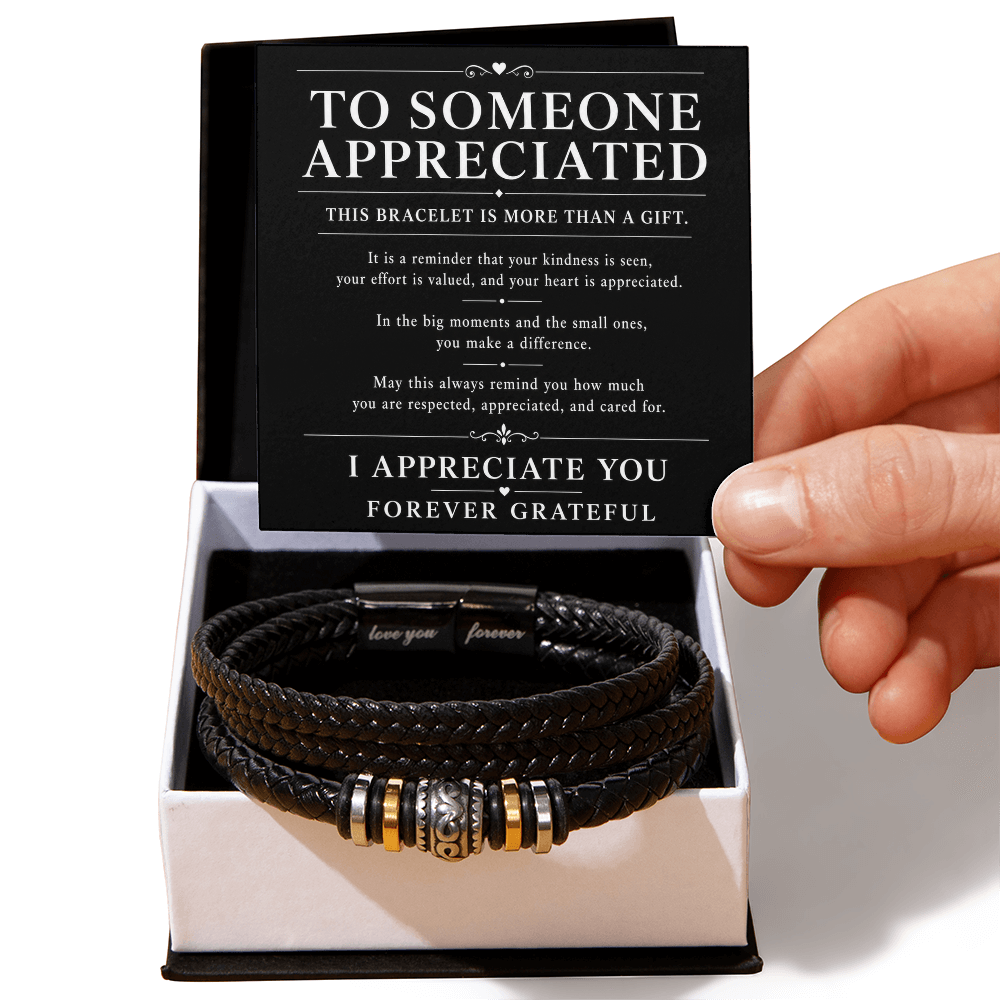 Men's Bracelet "To Someone Appreciated"
