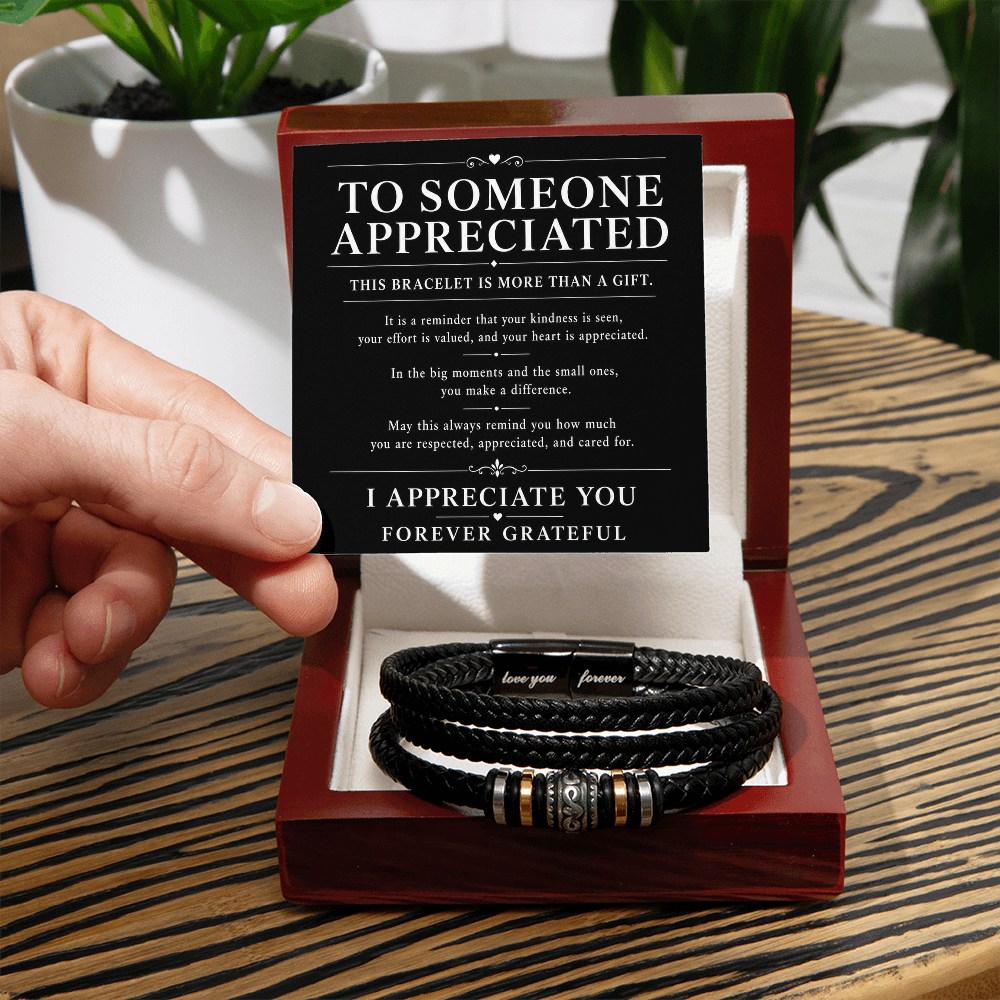 Men's Bracelet "To Someone Appreciated"
