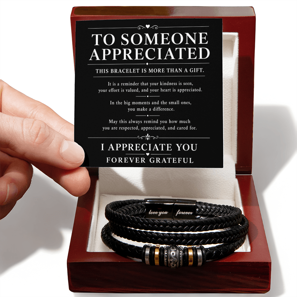 Men's Bracelet "To Someone Appreciated"