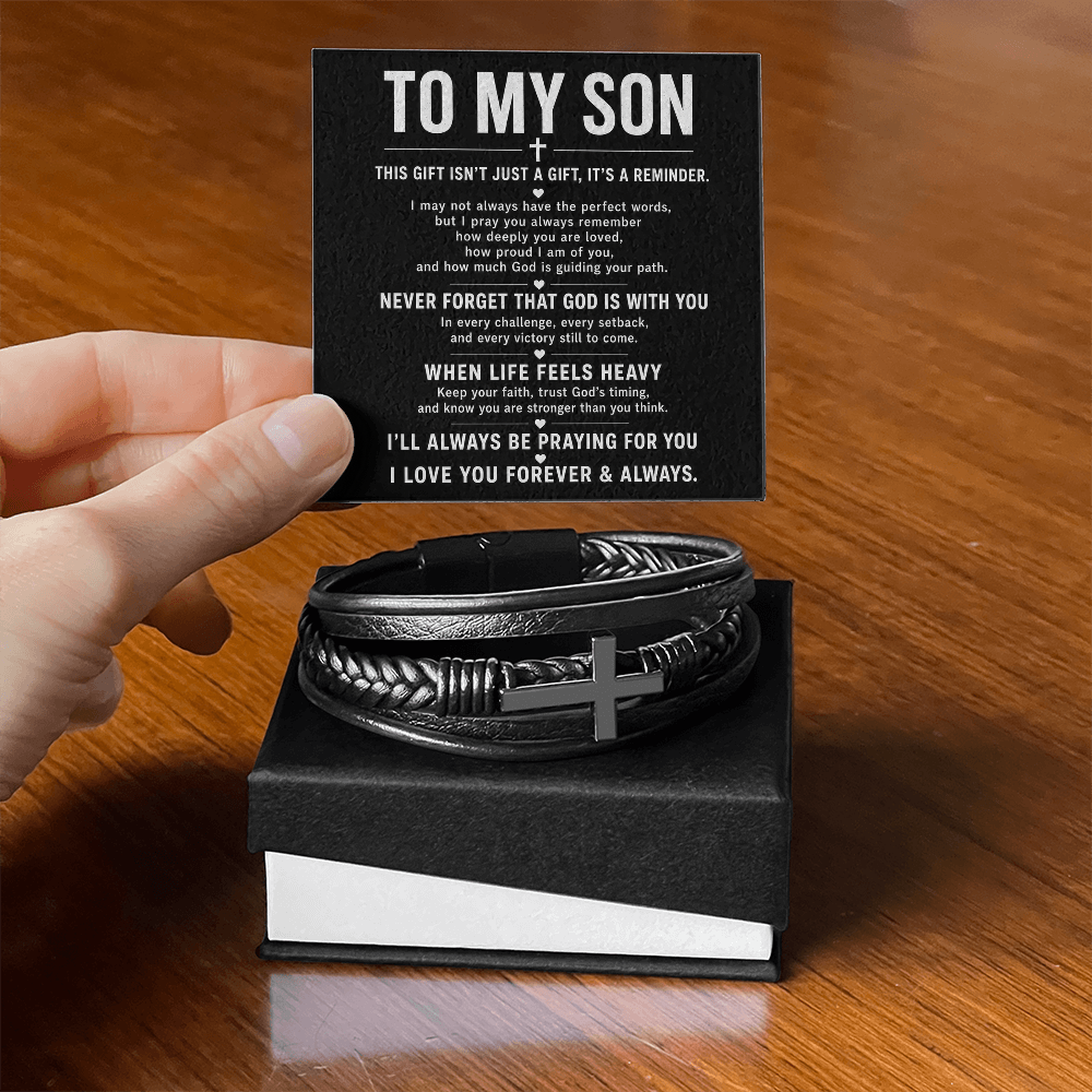 Men's Cross Bracelet
