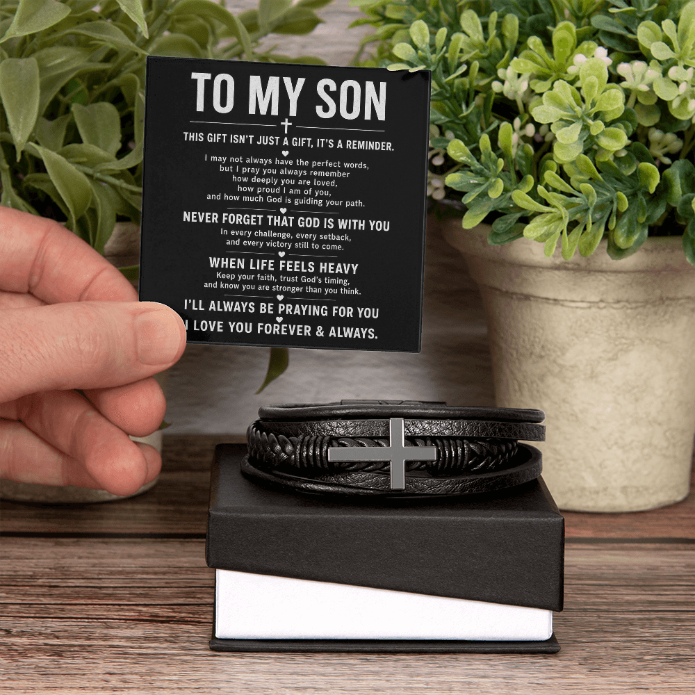 Men's Cross Bracelet