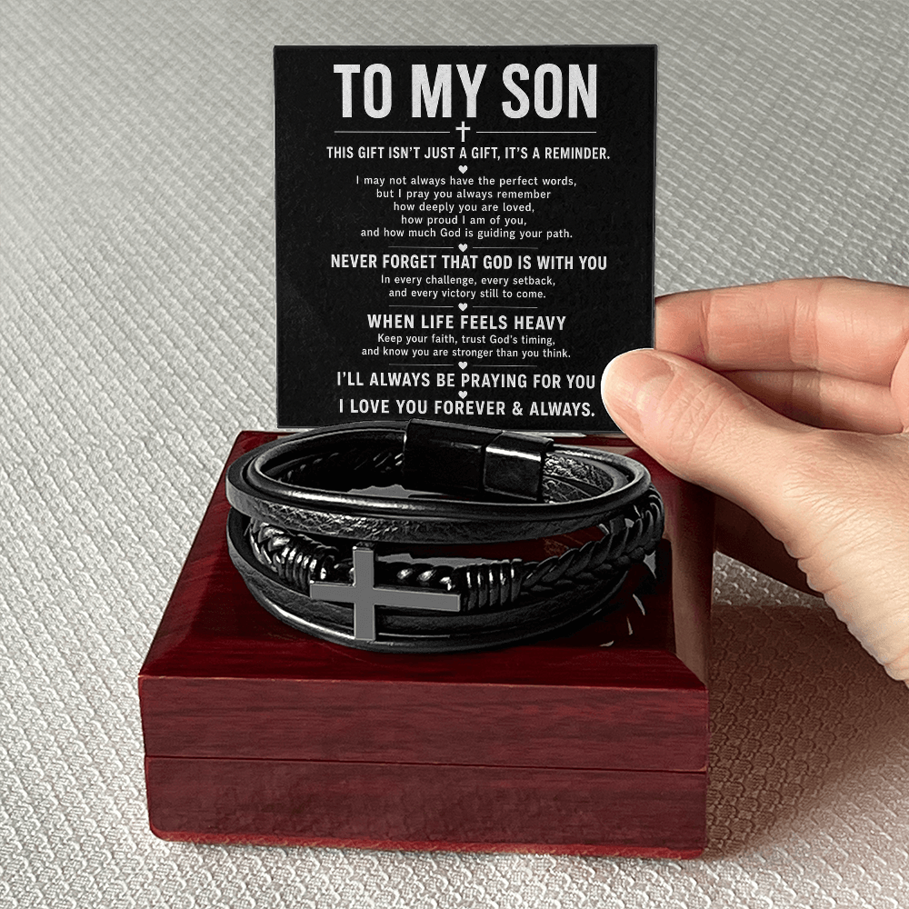 Men's Cross Bracelet