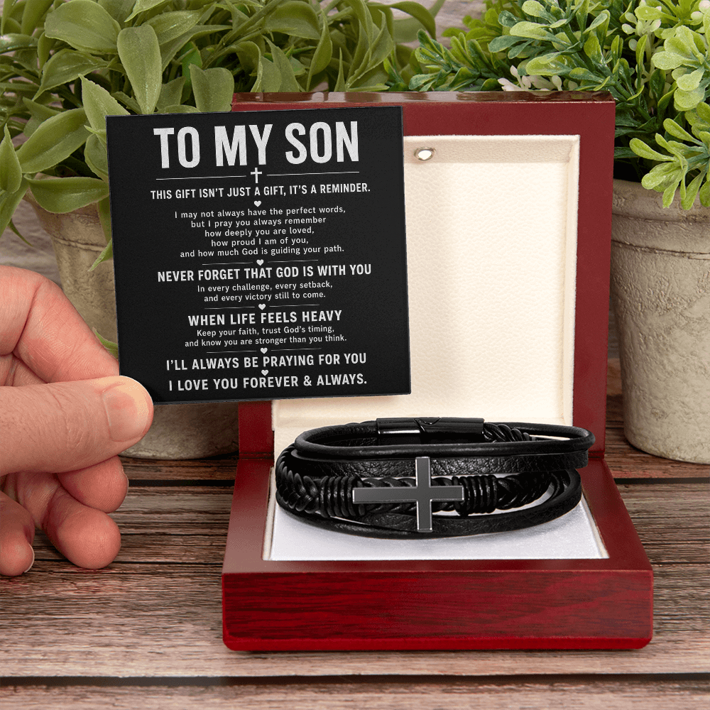 Men's Cross Bracelet