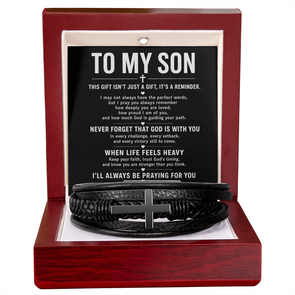 Men's Cross Bracelet