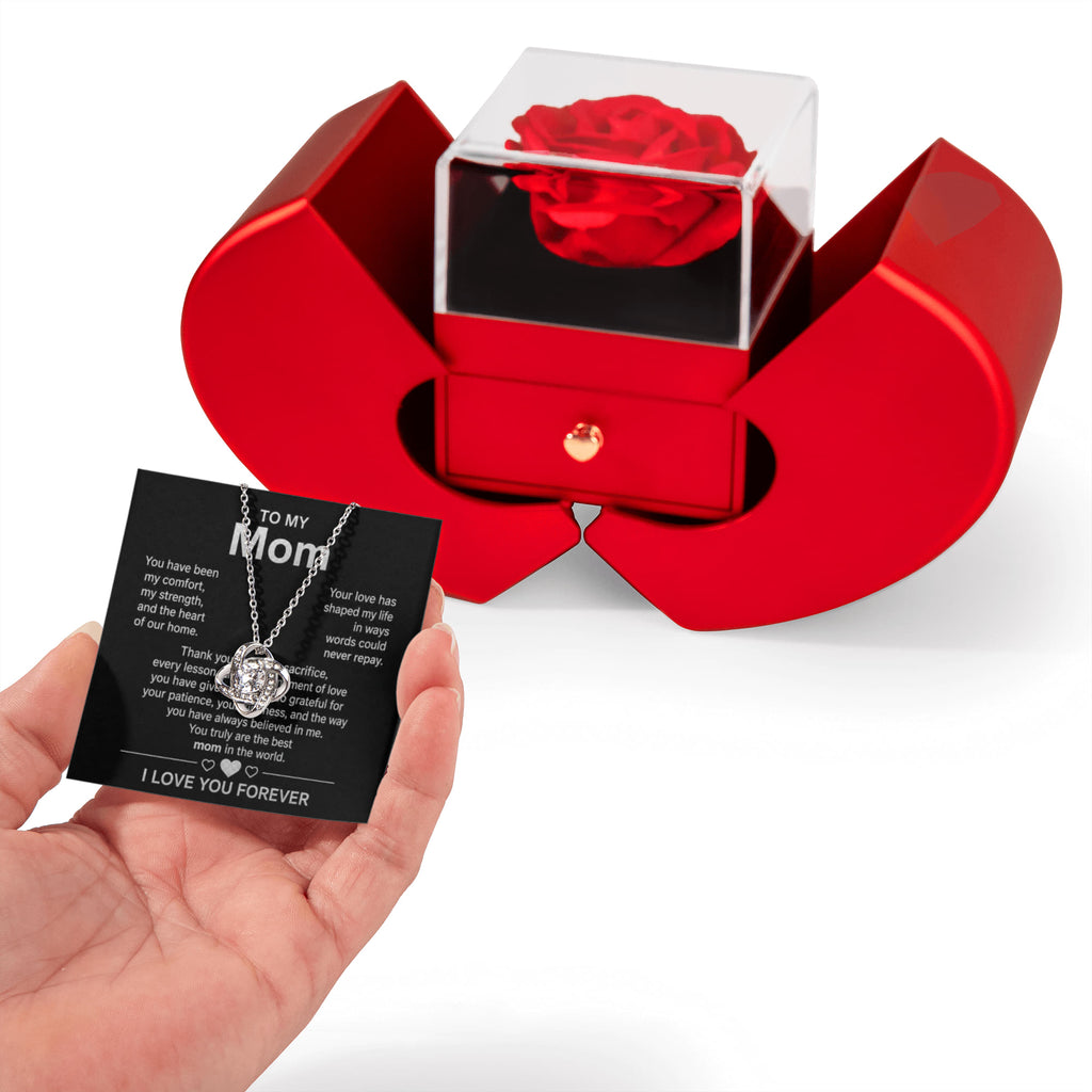 Necklace Rose Box "To My Mom"
