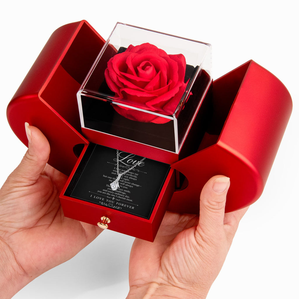 Necklace Rose Box - Alluring "To My Love"