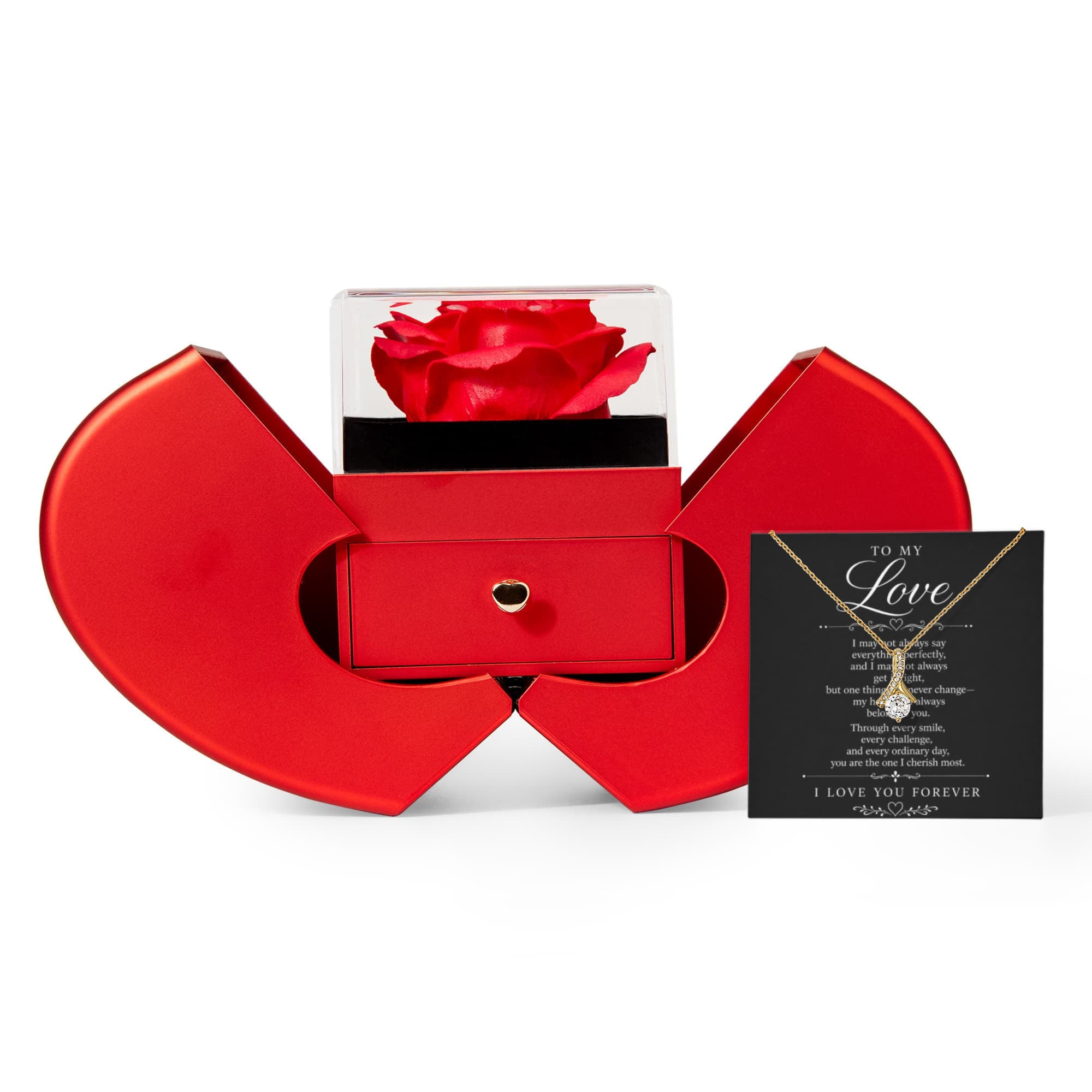 Necklace Rose Box - Alluring "To My Love"