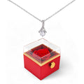 Alluring Beauty Necklace with Red Heart Rose Box